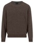 Fynch-Hatton O-Neck Merino Cashmere Trui Dark Chocolate