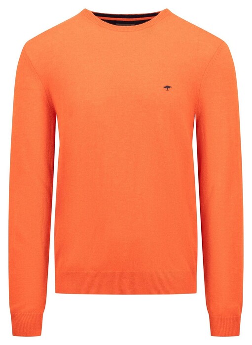 Fynch-Hatton O-Neck Merino Cashmere Trui Flame