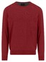 Fynch-Hatton O-Neck Merino Cashmere Trui Garnet Red
