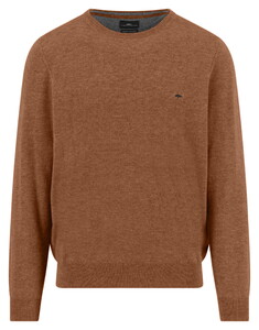 Fynch-Hatton O-Neck Merino Cashmere Trui Hazel