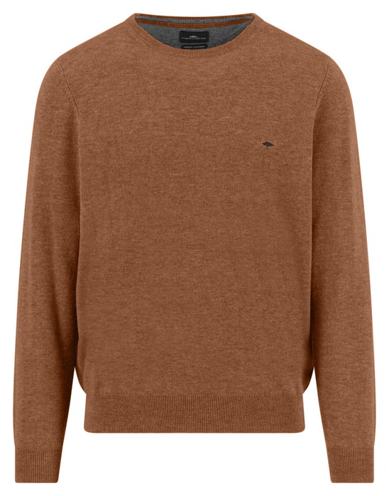 Fynch-Hatton O-Neck Merino Cashmere Trui Hazel