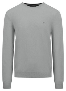 Fynch-Hatton O-Neck Merino Cashmere Trui Silver