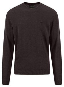 Fynch-Hatton O-Neck Merino Wool Trui Soil