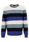 Fynch-Hatton O-Neck Multi Stripes Merino Cashmere Trui Off White-Multi
