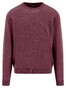 Fynch-Hatton O-Neck Solid Color Cashmere Trui Deep Merlot