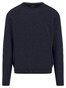 Fynch-Hatton O-Neck Solid Color Cashmere Trui Navy
