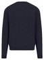 Fynch-Hatton O-Neck Solid Color Cashmere Trui Navy