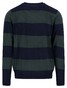 Fynch-Hatton O-Neck Stripe Merino Cashmere Pullover Navy-Green