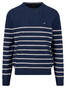 Fynch-Hatton O-Neck Stripe Superfine Cotton Knit Trui Night