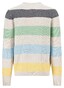 Fynch-Hatton O-Neck Striped Structure Trui New Off White-Multi