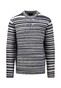 Fynch-Hatton O-Neck Stripes Trui Navy