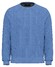 Fynch-Hatton O-Neck Structure Supersoft Cotton Pullover Crystal Blue