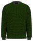 Fynch-Hatton O-Neck Structure Supersoft Cotton Pullover Dark Leaf