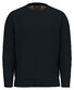 Fynch-Hatton O-Neck Structure Supersoft Touch Trui Navy