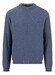 Fynch-Hatton O-Neck Subtle Faux-Uni Cotton Linnen Trui Horizon