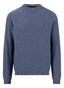 Fynch-Hatton O-Neck Subtle Faux-Uni Cotton Linnen Trui Horizon