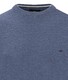 Fynch-Hatton O-Neck Subtle Faux-Uni Cotton Linnen Trui Horizon
