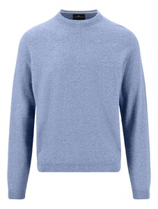 Fynch-Hatton O-Neck Subtle Faux-Uni Cotton Linnen Trui New Breeze
