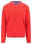 Fynch-Hatton O-Neck Superfine Cotton Cable Knit Trui Poppy Red