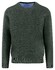 Fynch-Hatton O-Neck Superfine Cotton Uni Color Trui Dark Ivy