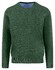 Fynch-Hatton O-Neck Superfine Cotton Uni Color Trui Dark Leaf