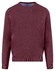 Fynch-Hatton O-Neck Superfine Cotton Uni Color Trui Deep Merlot