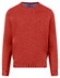 Fynch-Hatton O-Neck Superfine Cotton Uni Color Trui Spicy Red