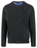 Fynch-Hatton O-Neck Superfine Cotton Uni Color Trui Zwart