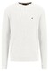 Fynch-Hatton O-Neck Uni Color Cotton Structure Trui New Off White