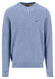 Fynch-Hatton O-Neck Uni Color Fine Structure Trui New Breeze
