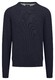 Fynch-Hatton O-Neck Uni Color Fine Texture Trui Navy
