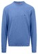 Fynch-Hatton O-Neck Uni Color Superfine Cotton Knit Trui Crystal Blue