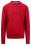Fynch-Hatton O-Neck Uni Color Superfine Cotton Knit Trui Poppy Red
