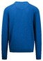 Fynch-Hatton O-Neck Uni Color Superfine Cotton Knit Trui Strong Blue