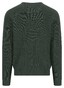 Fynch-Hatton O-Neck Uni Color Texture Merino Cashmere Trui Dark Ivy