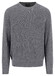Fynch-Hatton O-Neck Uni Color Texture Merino Cashmere Trui Steel