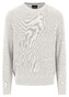 Fynch-Hatton O-Neck Uni Color Texture Merino Cashmere Trui Winter White