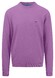 Fynch-Hatton O-Neck Uni Superfine Cotton Trui Dusty Lavender