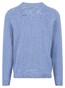 Fynch-Hatton O-Neck Warm Air Cotton Cashmere Trui Crystal Blue