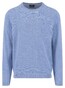 Fynch-Hatton O-Neck Warm Air Cotton Cashmere Trui Crystal Blue