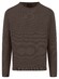 Fynch-Hatton O-Neck Warm Air Cotton Cashmere Trui Dark Chocolate
