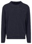 Fynch-Hatton O-Neck Warm Air Cotton Cashmere Trui Navy