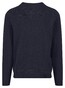 Fynch-Hatton O-Neck Warm Air Cotton Cashmere Trui Navy