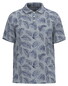 Fynch-Hatton Overdyed Palmleaves Pattern Polo Midnight
