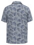 Fynch-Hatton Overdyed Palmleaves Pattern Poloshirt Midnight