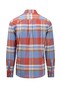 Fynch-Hatton Oxford Checks Button Down Overhemd Orient Red