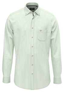 Fynch-Hatton Oxford Stripe Button-Down Overhemd Turf Green