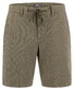 Fynch-Hatton Pinstripes Cotton Linnen Bermuda Donker Khaki