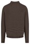 Fynch-Hatton Polo Collar Long Sleeve Winter Air Cotton Dark Chocolate