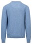 Fynch-Hatton Polo Collar Longsleeve Superfine Cotton Trui Cloud Blue